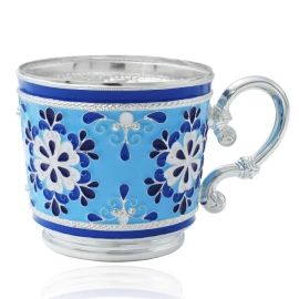 Кофейный набор "Снежинки" на 2 персоны