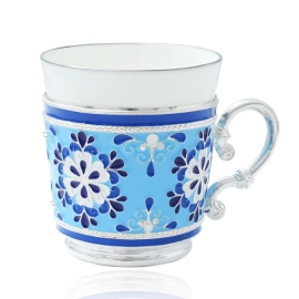 Кофейный набор "Снежинки" на 2 персоны