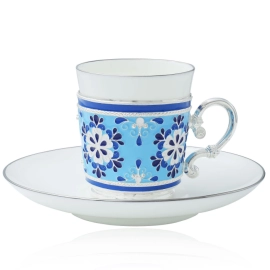 Кофейный набор "Снежинки" на 2 персоны