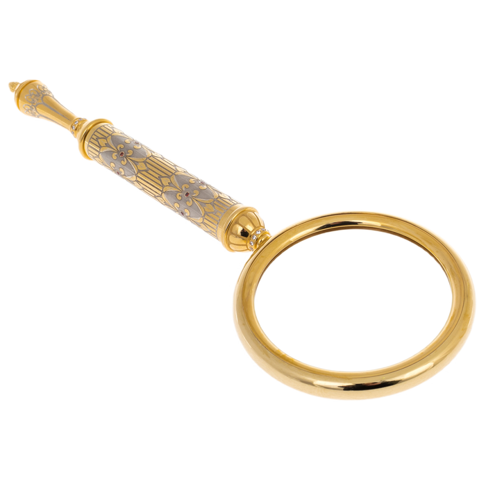 Magnifying glass decorated with "Patterns" Zlatoust