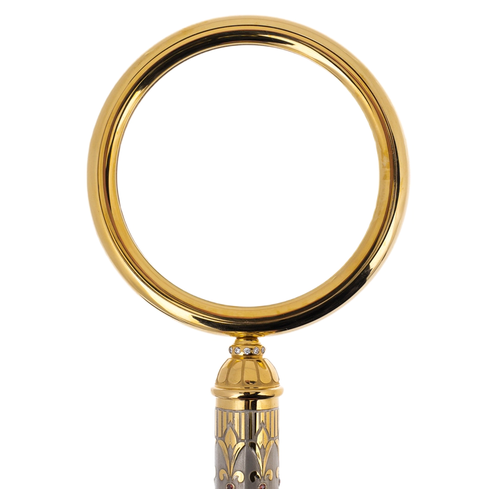 Magnifying glass decorated with "Patterns" Zlatoust