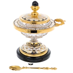 Икорница "Осетр" на подставке из долерита, Златоуст