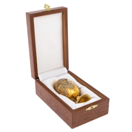 Набор питейный "Яйцо" с фианитами, Златоуст