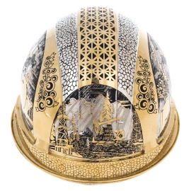 Каска сувенирная "Нефть" Златоуст