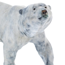 Скульптура из бронзы "Белый Медведь"