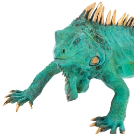 Скульптура из бронзы "Игуана" большая