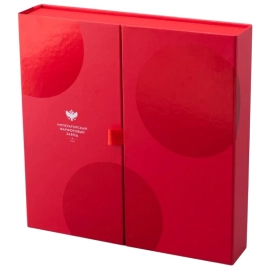 Набор фарфоровых елочных игрушек "Гранд цирк" в формате адвент-календаря, 5 шт