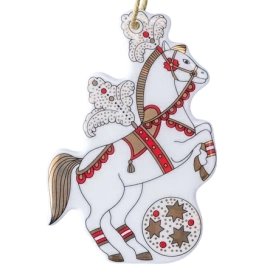 Набор фарфоровых елочных игрушек "Гранд цирк" в формате адвент-календаря, 5 шт