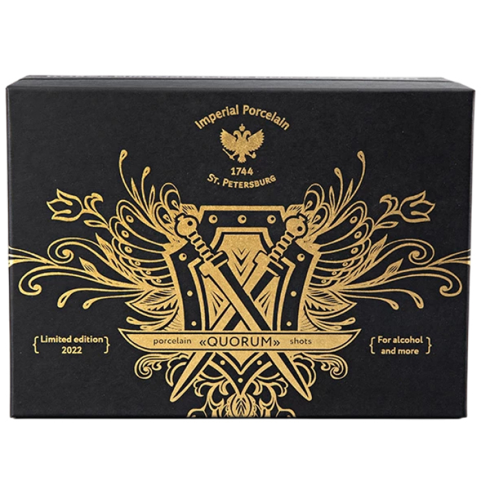 Набор фарфоровых стопок "Кворум" на 6 персон