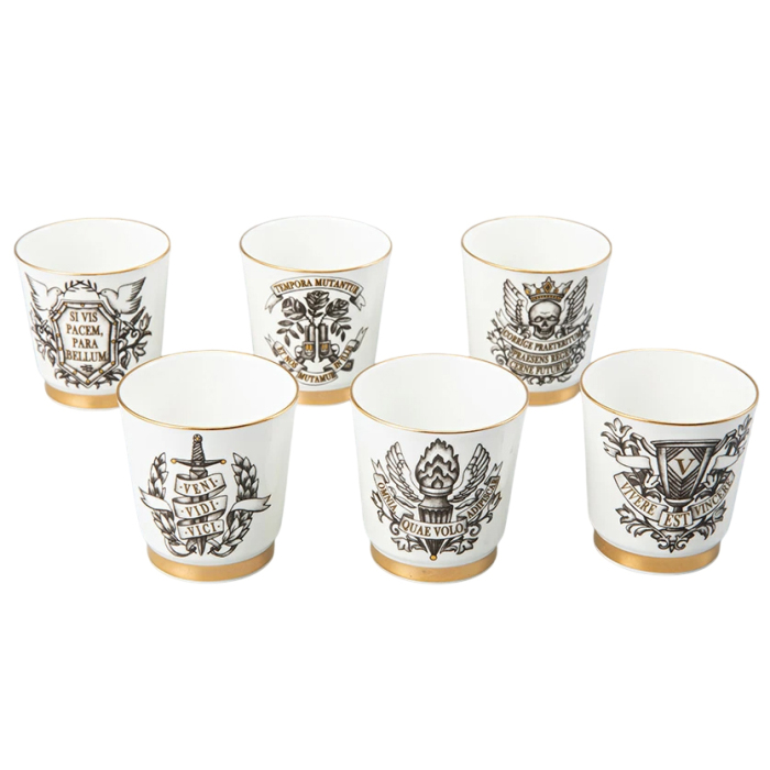 Набор фарфоровых стопок "Кворум" на 6 персон