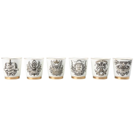 Набор фарфоровых стопок "Кворум" на 6 персон