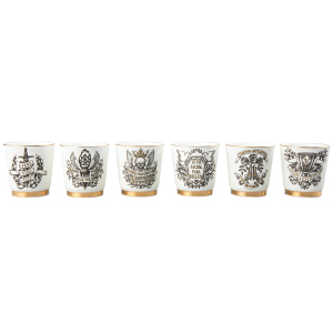 Набор фарфоровых стопок "Кворум" на 6 персон