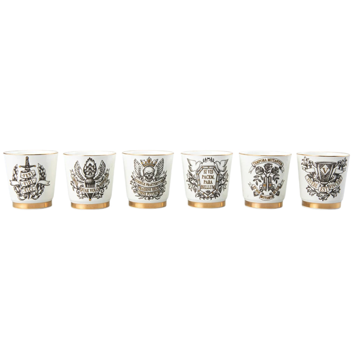 Набор фарфоровых стопок "Кворум" на 6 персон