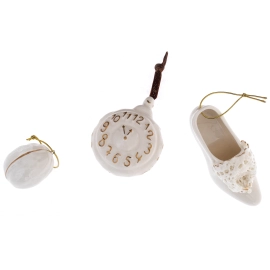 Набор елочных игрушек из фарфора "Золушка" 3 шт.