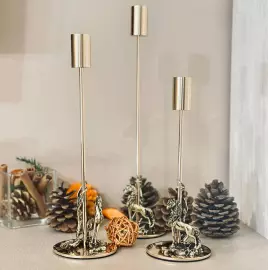 Набор подсвечников "Лошадь" 3 шт, в подарочной коробке