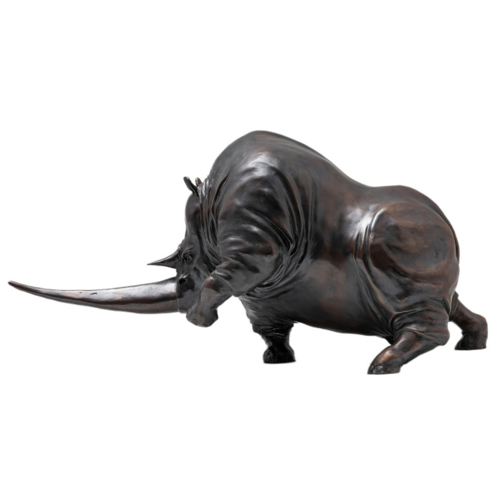 Авторская скульптура из бронзы ''Носорог''