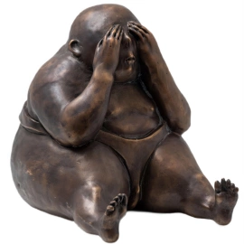 Авторская скульптура из бронзы ''Защити свой внутренний мир''