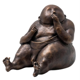 Авторская скульптура из бронзы ''Защити свой внутренний мир - 3''