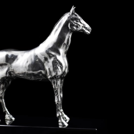 Статуэтка из серебра "Конь. Ахалтекинец"