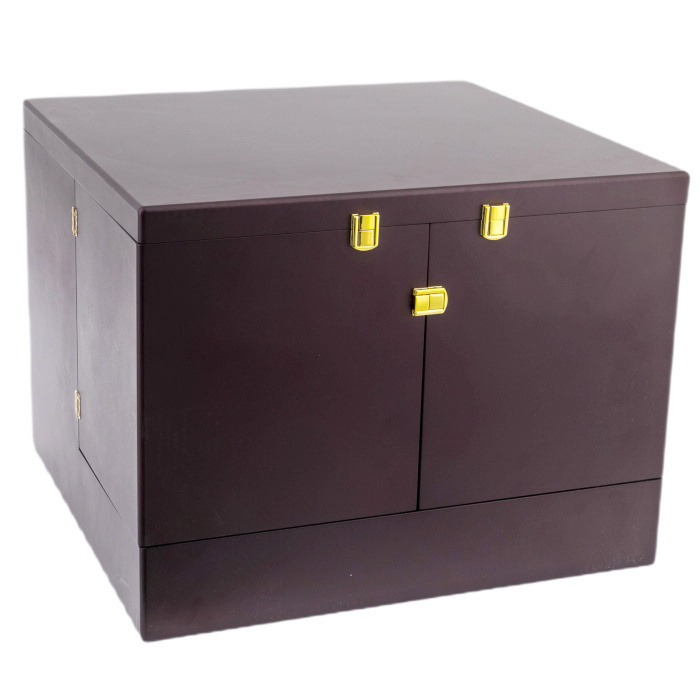 Чайный набор с самоваром "Русское застолье" на 6 персон, с малахитом, Златоуст