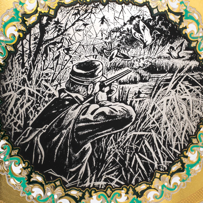 Duck Hunting tea set for 4 persons, Zlatoust