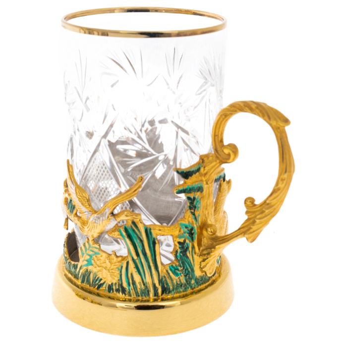 Чайный набор "Охота на уток" на 4 персоны, Златоуст