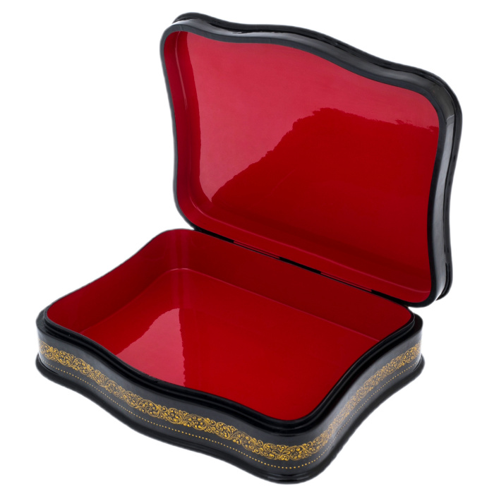 Шкатулка "Зима" Белова, Палех