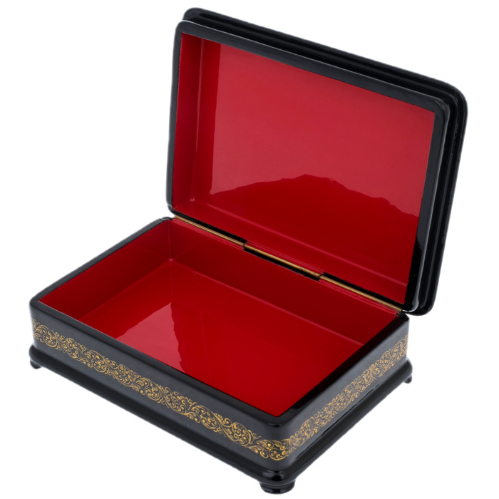 Шкатулка "Емеля" Камардина, Палех