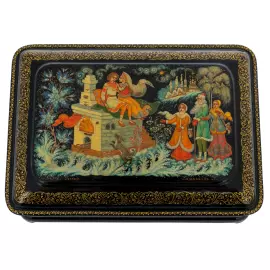 Шкатулка "Емеля" Камардина, Палех