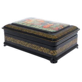 Шкатулка "Емеля" Камардина, Палех