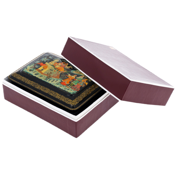 Шкатулка "Емеля" Камардина, Палех