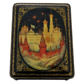 Ларец "Москва" Комяков, Палех