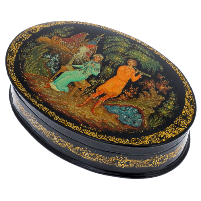 Maksakov's Snow Maiden jewelry box, Palekh