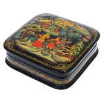 Шкатулка "Зима" Кузницова, Палех