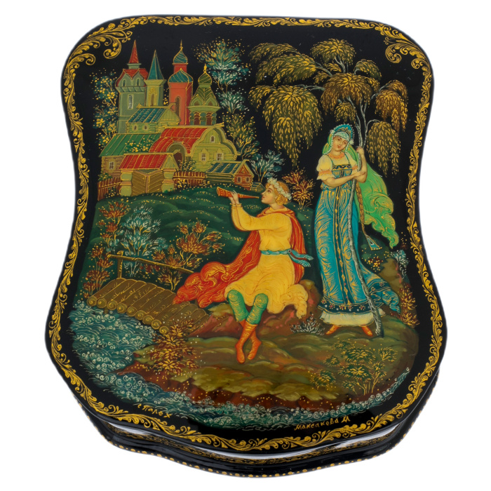 Шкатулка "Снегурочка" Максакова, Палех