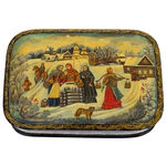 Шкатулка "У колодца" Белова, Палех