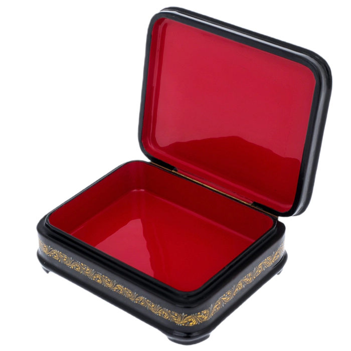 Kuznetsov's Troika jewelry box, Palekh