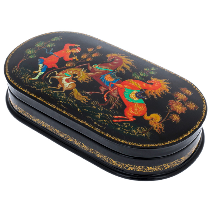 Шкатулка "Конек-горбунок" Иванова, Палех