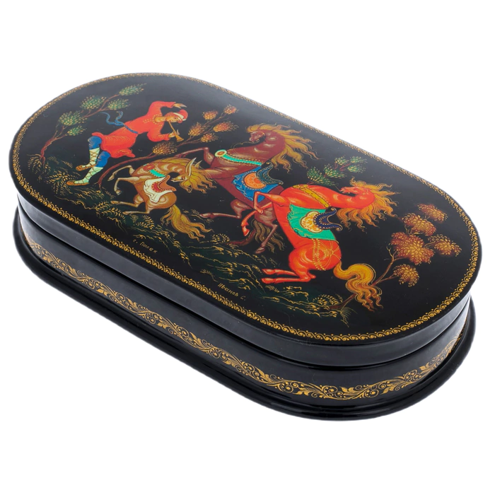 The box "The Hunchback Horse" by Ivanov, Palekh