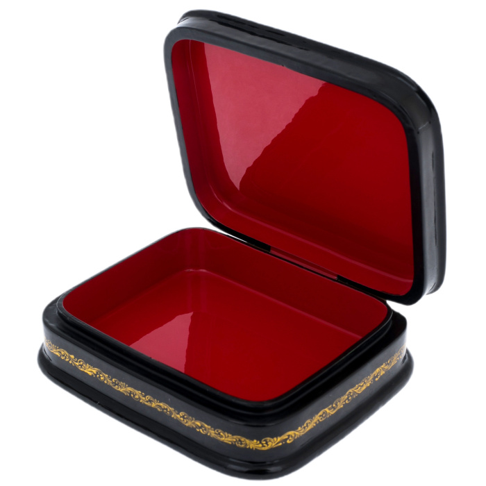 Шкатулка "Тройка" Марова, Палех