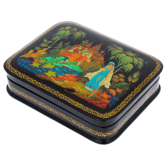 Шкатулка "Снегурочка" Иванова, Палех