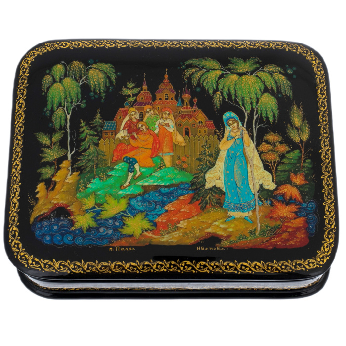 Шкатулка "Снегурочка" Иванова, Палех