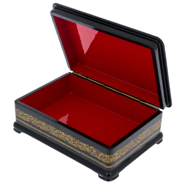 Шкатулка "Гуси-лебеди" Камардина, Палех