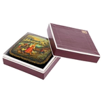 Шкатулка "Птичница" Белова, Палех