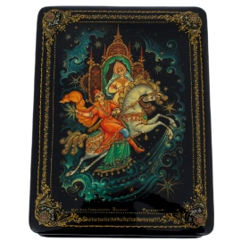 Шкатулка "Сивка-бурка" Полянина, Палех