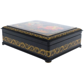 Шкатулка "Тройка" Смирнова, Палех