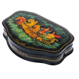 Шкатулка "Тройка" Нахмурова, Палех