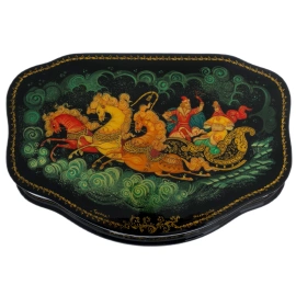 Шкатулка "Тройка" Нахмурова, Палех