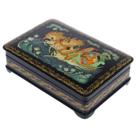 Шкатулка "Тройка" Горбатова, Палех