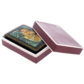 Шкатулка "Тройка" Горбатова, Палех